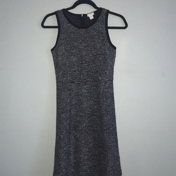 Black & White Tweed J Crew Dress Size 00 - Picture 2 of 6